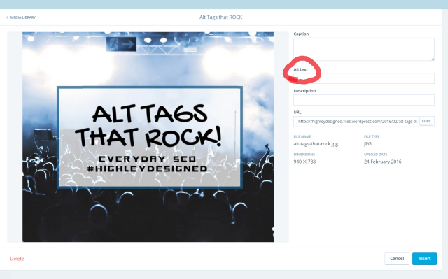 Learn how to add Alt Tags and Titles that will boost your website's SEO via HighleyDesigned.